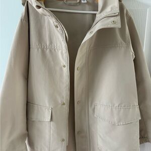 Uniqlo Kids Light Tan Raincoat